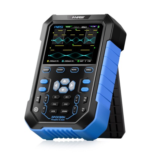 FNIRSI® DPOX180H 2-IN-1 Dual Channel 180MHz 500MS/s Digital Phosphor Oscilloscope Signal Generator