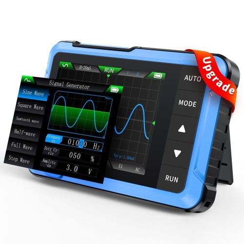 FNIRSI® DSO-510 10MHz 48MS/s Mini Handheld Digital Oscilloscope Signal Generator