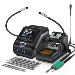 FNIRSI® DWS-200 200W Power Rapid Heating Soldering Iron Station Kit