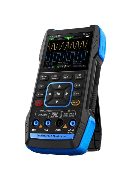 FNIRSI® 2C53T 50MHz 250MS/s Handheld 3in1 Oscilloscope Multimeter Signal Generator